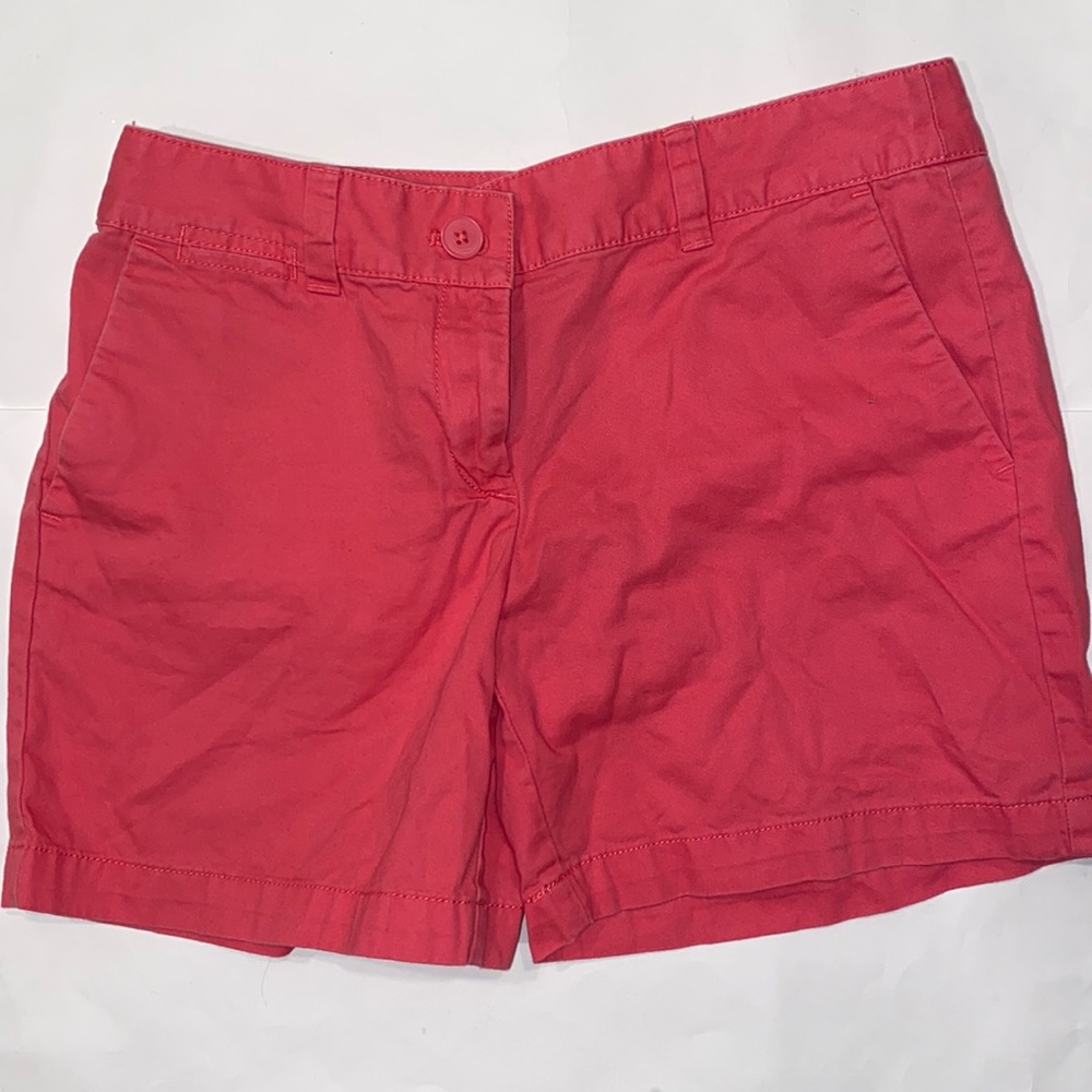 Ann Taylor Loft Original Shorts Pink Salmon 5 Pockets EUC Size 2
